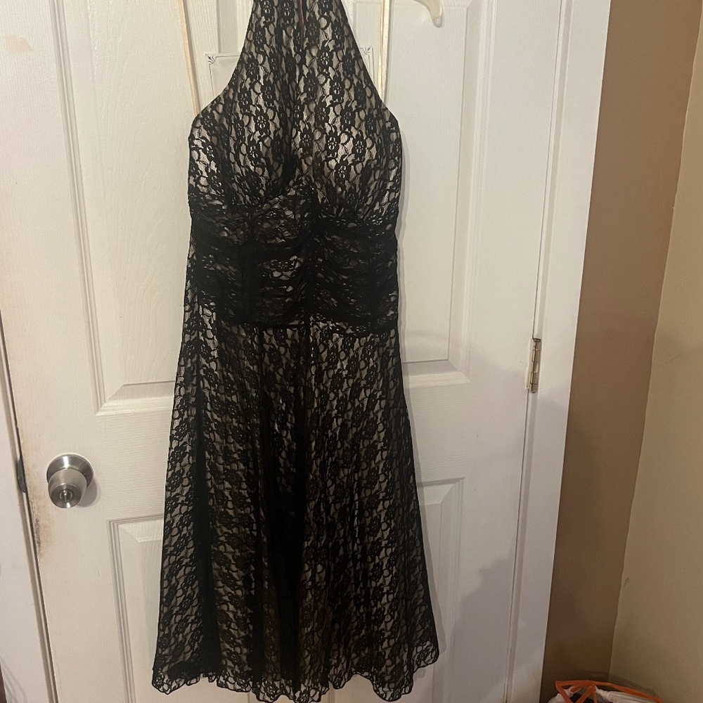 Black lace dress